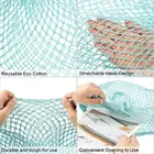 Bag Mesh Reusable Cotton Bag Net Shopping Bag Reusable Cotton Mesh Bag Washable String Bag Organizer