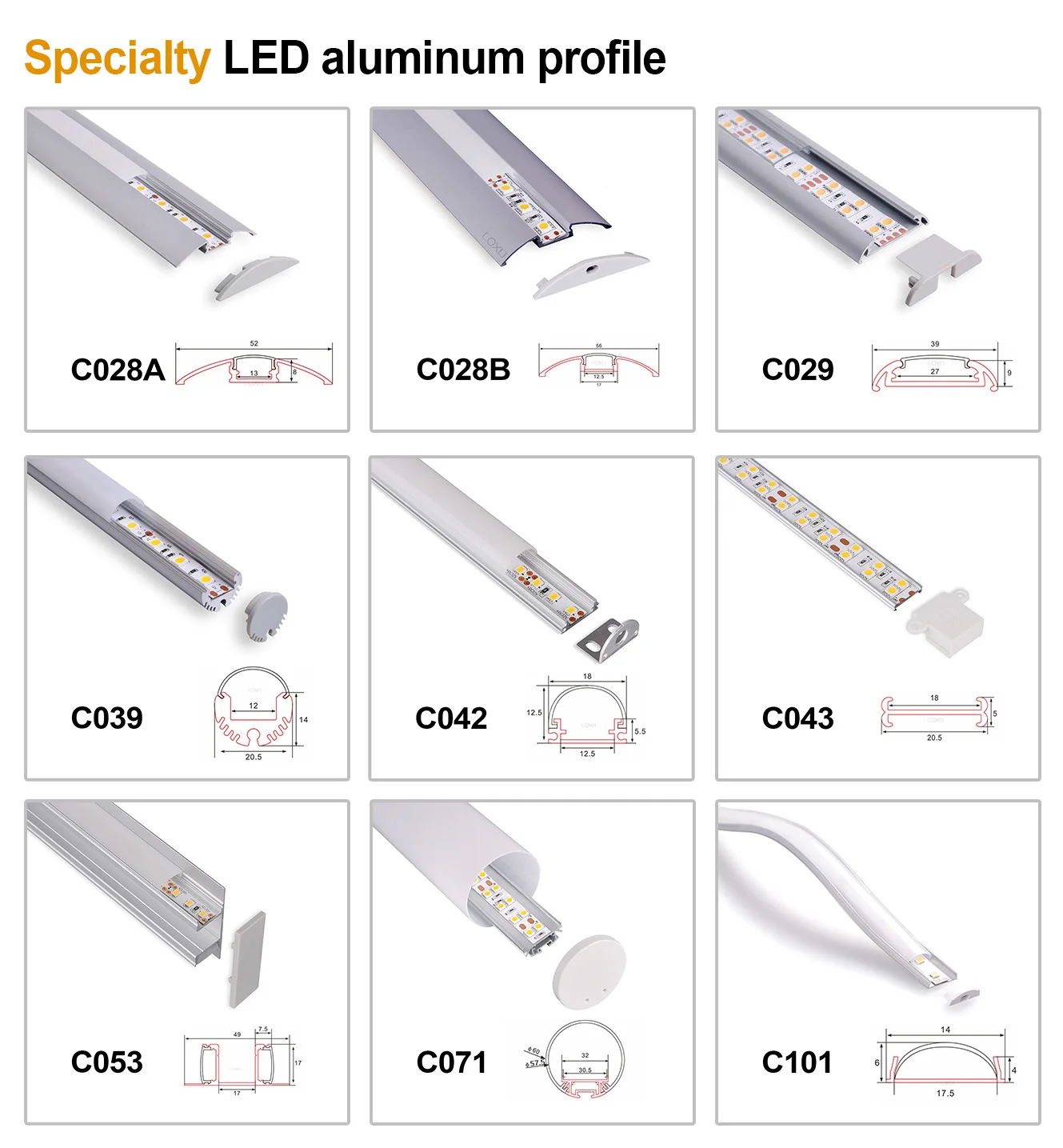 Super Slim Mm Aluminum Profile For Led Strip Baseboard Recessed