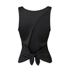 Breathable Vest Hot Selling Black Breathable Tank Tops Quick Drying Yoga Vest For Women