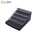 5 Polish 5 Tiers Black Acrylic Rack Stand Plexiglass Cosmetic Display Stand Acrylic Display Nail Polish