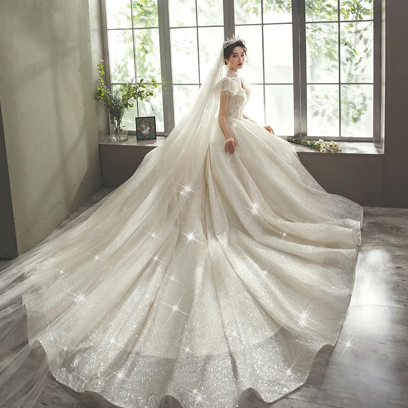 lace fishtail bridesmaid dress