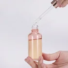 Ml Hair Dropper Bottle Clear 2oz 100 Ml Pink Hair Oil Glass Dropper Bottle Luxury