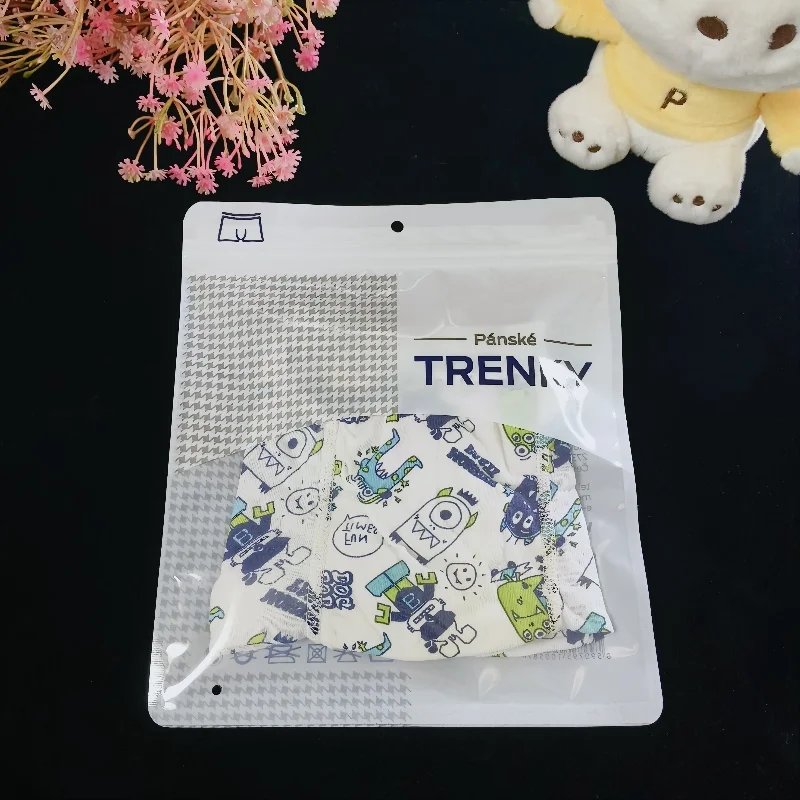 Customized Transparent Three Side Sealed Bag For High-end Socks Underwear Independent Storage Breathable Self Sealed Ziplock Bag