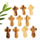 Wood Cross Olive Wood Comfort Cross Olive Wood Hand Cross Olive Wood Holding Cross