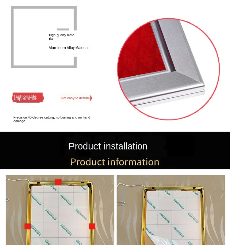 product high quality custom supermarket advertising poster display led ultra thin light box sign149-12
