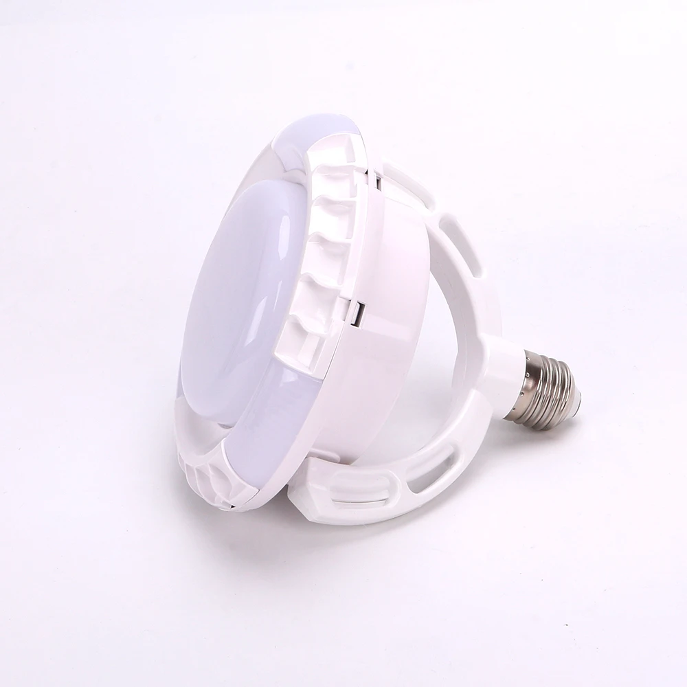 Factory wholesale price LED folding emergency light outdoor camping PBT+PP material 2400mAh battery lighting time 4-5H