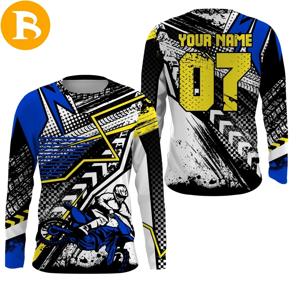 Women Mx Jersey Breathable Motocross Shirts MTB Road Wear Bike Gym Sports Sportswear 100% Polyester for Women Adults