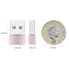 To Usb Adapter Usb To Usb Adapt Wholesales Price Aluminum Alloy Rose Gold OTG Converter USB-C To USB A Adapter