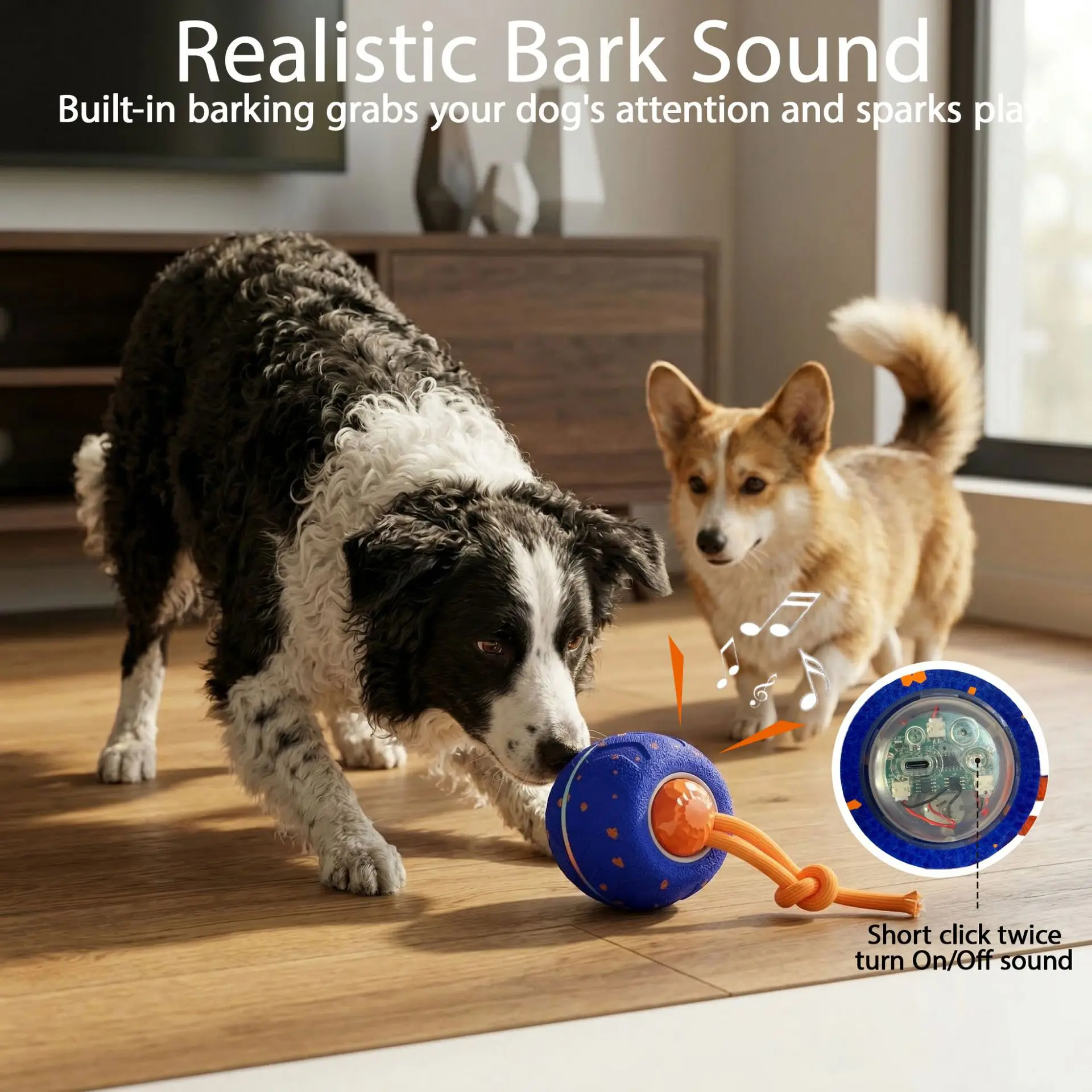 Hot E-TPU Pet Toy Ball Light up Sound Interactive Bouncing Ball Durable Chew Toy for Dogs Self Play Boredom Relief Pet Products supplier