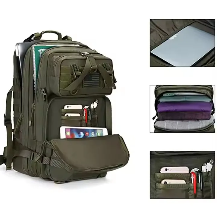 50L Outdoor Survival Bag Waterproof Travel Tactical Backpack Cho các hoạt động ngoài trời 4