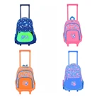 School Customized Latest Portable Kids Boys Girls Book Bags School Trolley Bag With Wheels