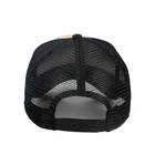 Wholesale Hat Black Blank Hats Wholesale Custom 5 Panel Hat Cork Embroidery Patch Black Trucker Mesh Cap