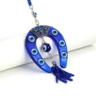 Charm New Fashion Wall Hanging Horseshoe Pendants Charm Car Keychain Jewelry Evil Eyes Bead Pendant