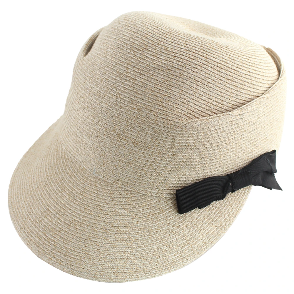 Buy Black Bowknot Straw Hat,Outdoor 