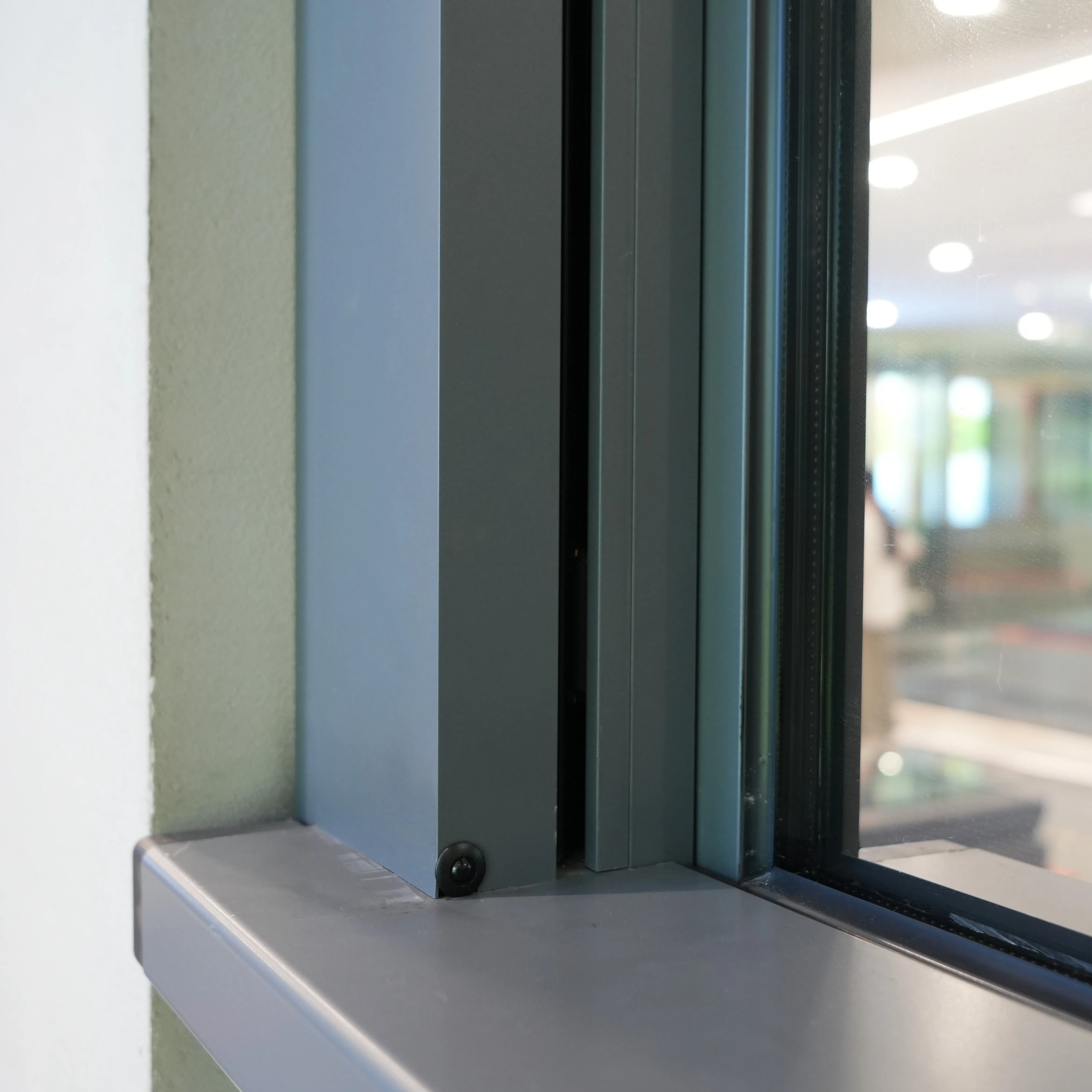 aluminum frame double glass large automatic lifting window -3