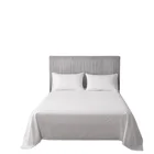 Sheets Nantong Stock Minimum Order 2 Piece Twin/Queen/King White Cotton Hotel Bed Sheets