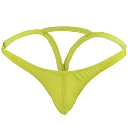 Hot Sale Bulge Pouch Thong Underwear Jock Strap Underwear Men's Bikini Briefs T Back Panties