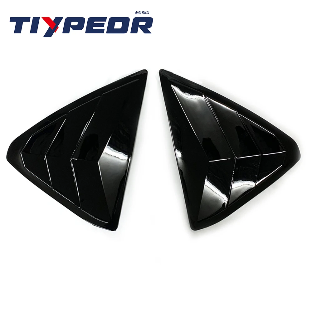 product window shutter cover for m cx5 cx 5 2018 2023 2019 2022 2021 2020 exterior body kits car rear window side louvers vent trim-4