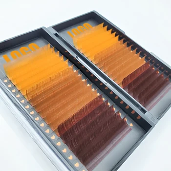 Korean Pbt Fiber Volume Colorful Wholesale Private Label Lashes Trays