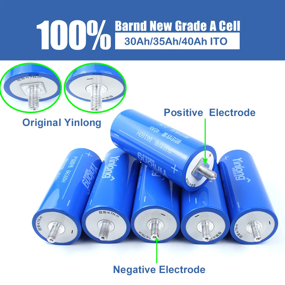 Yinlong 66160 2 3v 30ah 35ah 40ah 45ah Lto Cell Lithium Titanate