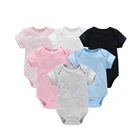 Infant Custom Infant Toddlers Organic Cotton Muslin Clothing Baby Romper Set