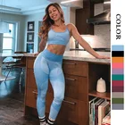 Girls Cheap Activewear Girls Fitness Sport Logo Yoga Summer Clothes Set Fitness Yoga Wear 2021