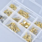 Metal Hook Metal Picture Hook Dreieins 92 Pieces Metal Brass Gold Picture Hanging Wall Cup Hook And L Hook Assortment