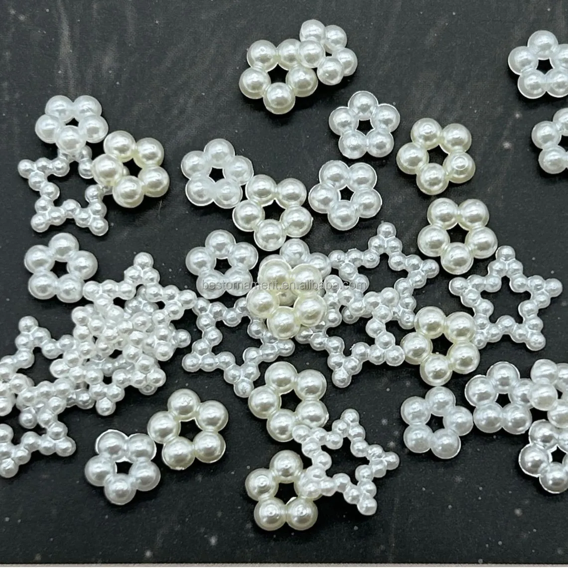 Wholesale Abs Craft Half Round Pearl Flatback Beads 2 14mm Shiny Unique