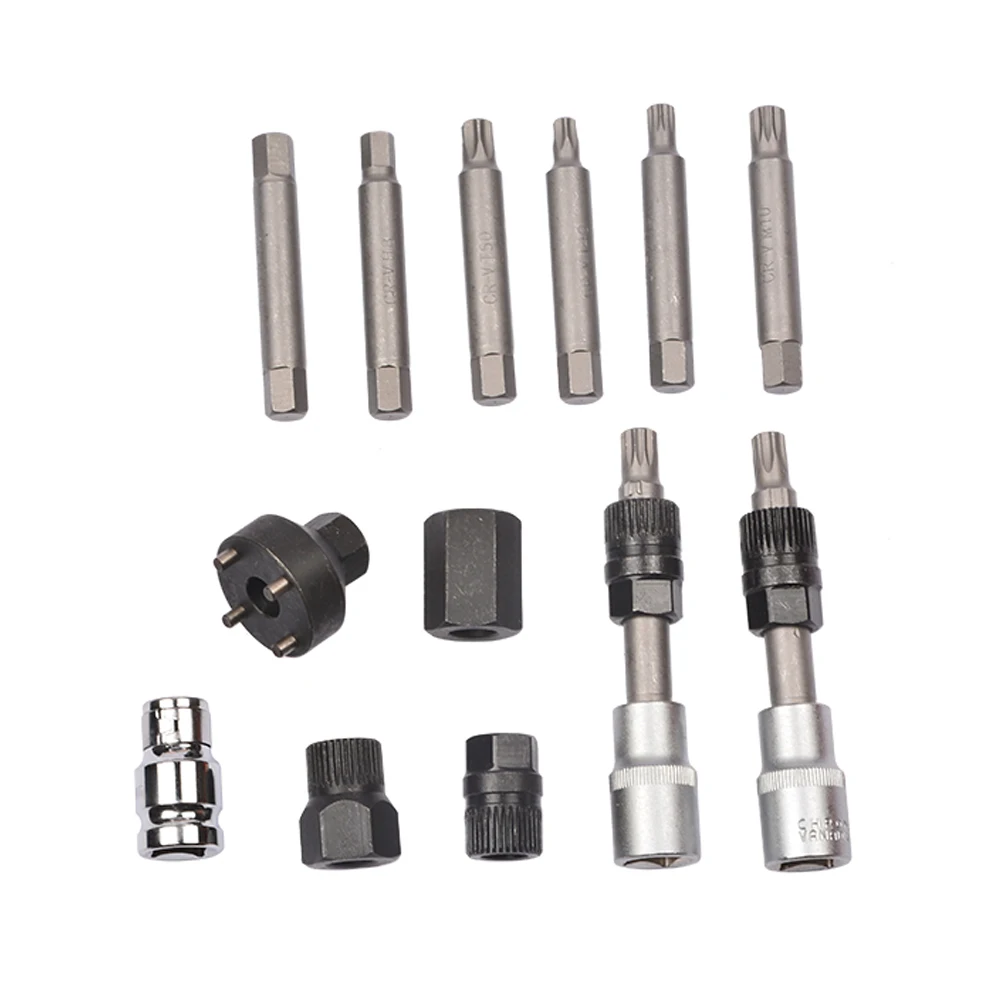 13 Pcs Alternator Freewheel Pulley Removal Engine Auto Tool Set For