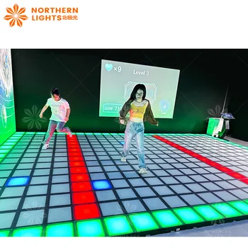 Amusement party stage lighting dance floor tiles LED floor 3d light led dance games interactive game active led floor game