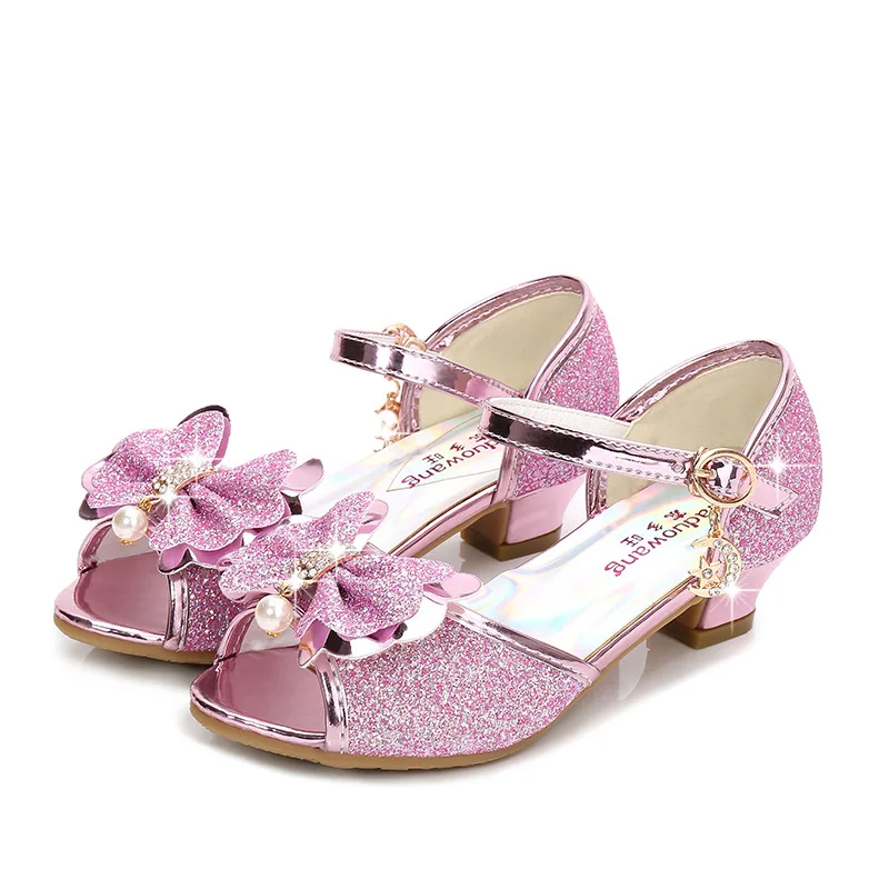 Fashion Wholesale Bowknot Children Princess Purple Pink Silver Sandal Shoe  Hight Heels Party Dance Sandals Girls Kids Shoes - Buy Children Princess  Shoes,Dance Sandals,Kids Sandals Product on Alibaba.com