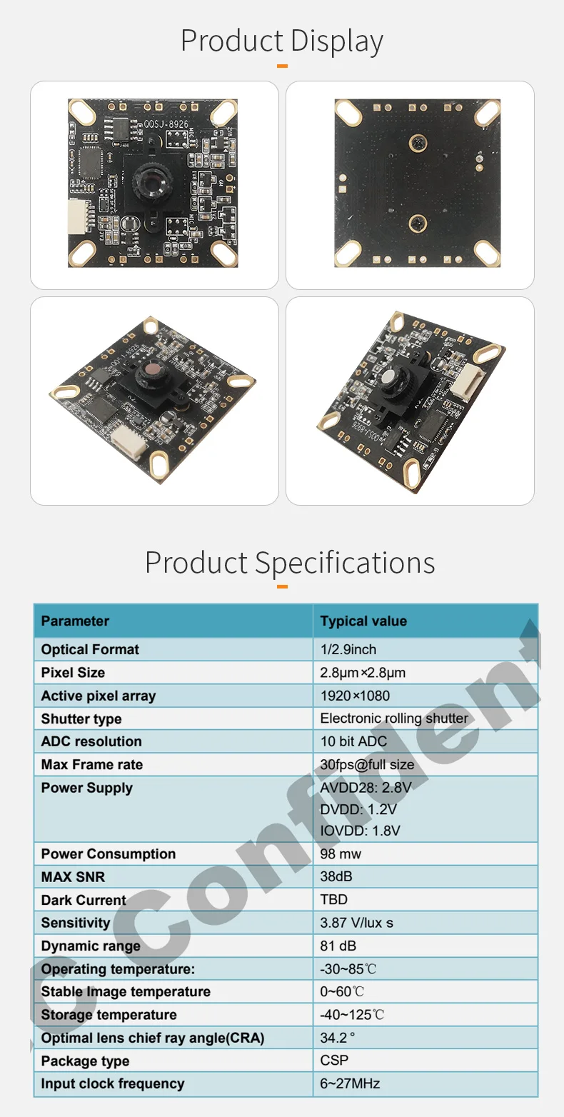 DGZX GC2053 2MP 1080P Night Vision Camera with Varifocal Lens and Fixed Iris Micro Camera Module for Security Systems插图1 DGZX GC2053 2MP 1080P Night Vision Camera with Varifocal Lens and Fixed Iris Micro Camera Module for Security Systems插图1