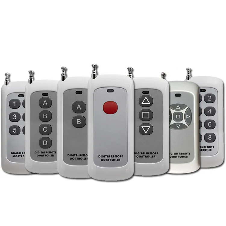 433MHz 1/2/3/4 Buttons Channel RF 1~4 Wireless Remote Control Gate Transmitter 