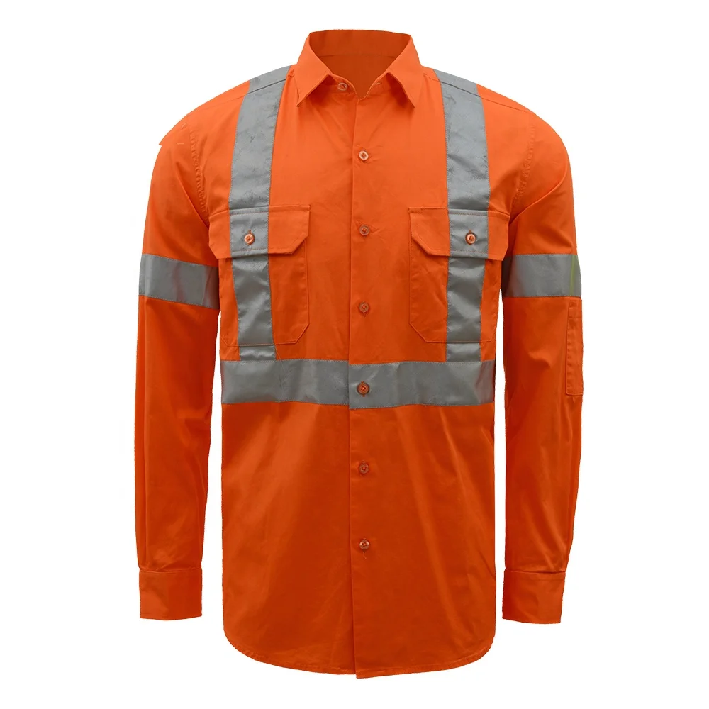 Cotton Workwear Drill Safety Shirt 