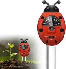 Cartoon Shape Cute One Way Soil Tester PH Meter Soil Moisture Meter Monitor Temperature Sunlight 3-in-1 Soil Tester Kit