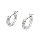 Diamond Earrings Fashion All-match Semicircle Design Diamond Earrings Swarovski