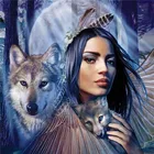 Art DIY Diamond Art Painting Kits Wolf Animal Photo Custom Diamond Embroidery Sale Woman Decor For Home