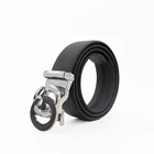 Belt Factory Supply 2021 Hot Sale Mens Lether Casual Business Belt Leather Automatically Buckles