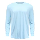 Shirts Active Fit Wholesale Plus Size Custom Design Logo Polyester Spandex Men's Long Sleeve Shirts