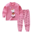 Boys Children's Boutique Cotton Pajama Suit Boys And Girls Lovely Printed Home Wear Suit Wholesale