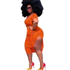 Lady Large Fat Lady Irregular Checkered One-piece Elegant Luxury Dresses Women Sexy