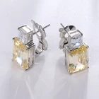 Cz Stud Earring Solid Silver CZ Stone Bling Stud Earring For Wedding