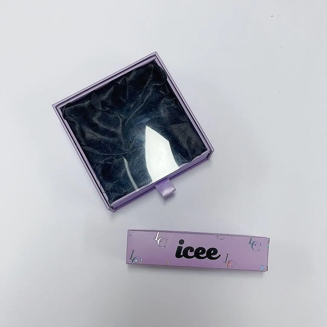 Custom Luxury Handmade Box for Jewelry Bracelets Cardboard Box with Black Satin and Purple Pull Tab manufacture