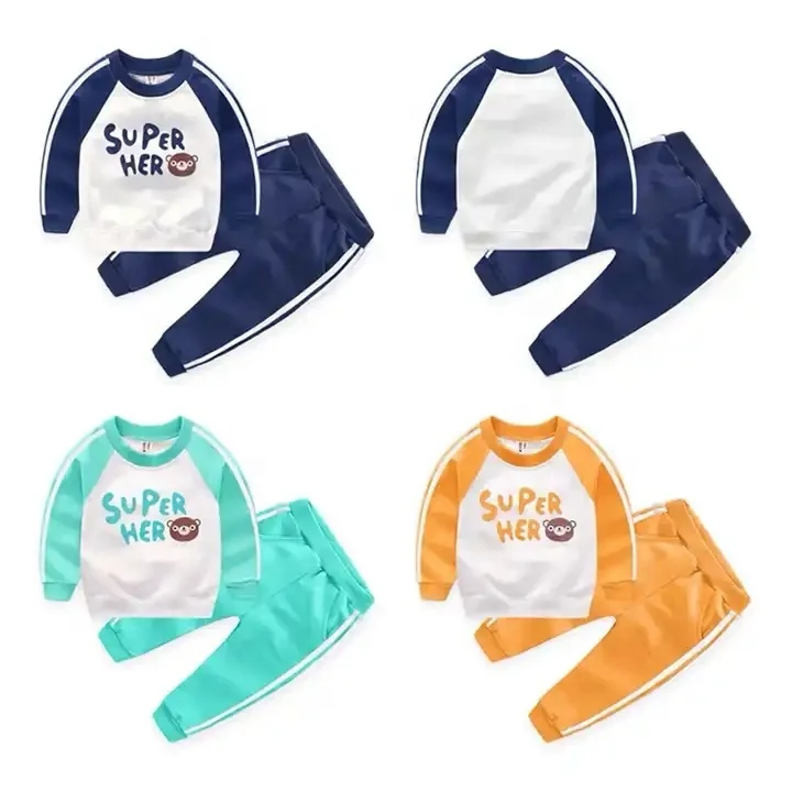 amropi Girl's 2PCS Striped Clothing Set Hooded Sweatshirt and Jogging Pants Winter Outfit for 4-15 Years