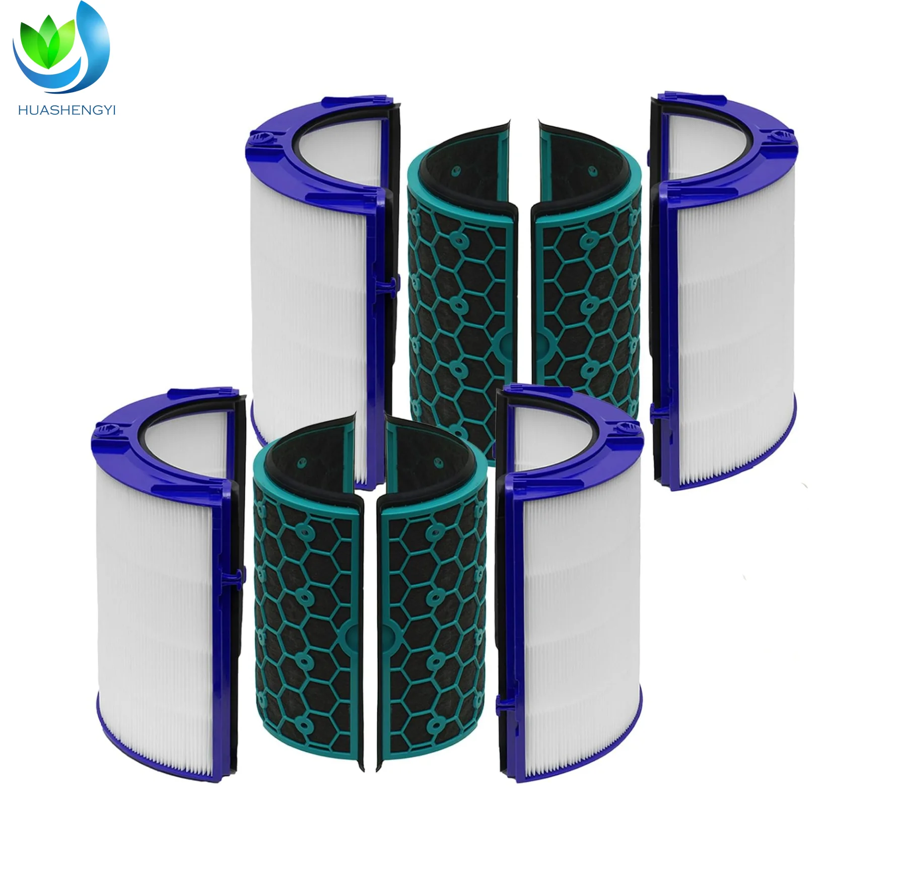 Household Air Purifier Filter Activated Carbon Filter TP04 Replacement HEPA Filter Compatible for Dyson HP04 TP04 DP04 TP05 TP00 details