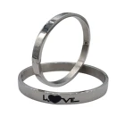 Charms 2021 New Arrival Fashion Love Custom Stainless Steel Bangle Jewelry Charms Bracelet For Couples