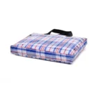 Blue Tote India Waterproof Blue Plaid Pp Non Woven Bag Tote