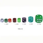 Dices Dice Dice Different Sizes Colorful Plastic Round Corner Game Dices