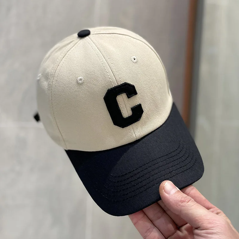 Letter C Color Matching Peaked Cap Women's Fashion All-match Street Trend  Couple Baseball Cap - Buy Baseball Caps Men,Logo Baseball Cap,Two Tone  Baseball Cap Product on Alibaba.com