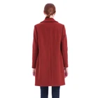 Coat New Style Solid Color Winter Coat Women Mid-Length Warm Woolen Coat